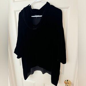 Eileen Fisher Black Velvet Top